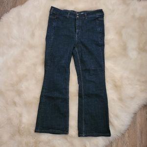 Pilcro cropped high rise flares